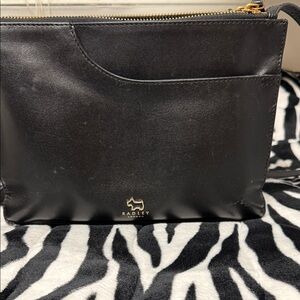 Radley London Black Leather Crossbody Bag
